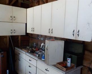 Vintage Metal Garage Cabinets (Will sell as a set only)
