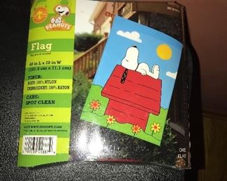 Snoopy new outdoor flag in package $8.00