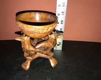 Wood Bowl on Stand $8.00 