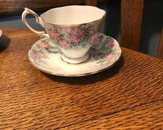Royal Albert Wild Rose teacup and saucer $6.00