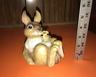 Rabbit with flower music box $6.00