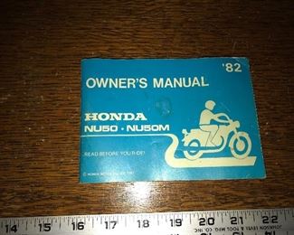 Honda Owner's Manual $5.00