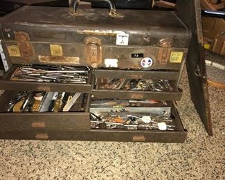 Tool Box with contents $45.00 (pick up only)