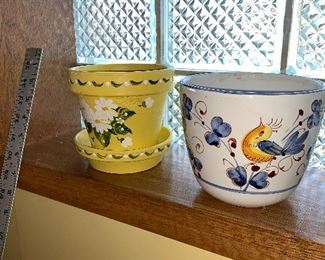 Two Flower pots $8.00 (pick up only)