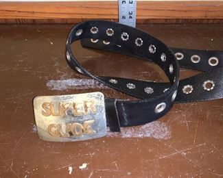 Super Clide Belt buckle with belt $8.00