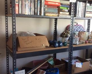 Books, movies, garage items, decor