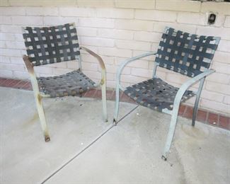 Set of 4 Mid-Century Patio Chairs - $15 each