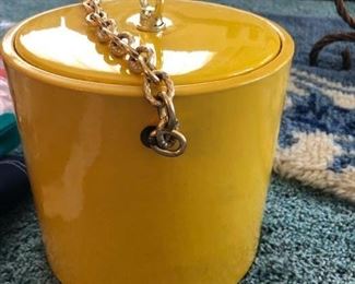 Yellow mod Ice bucket $10