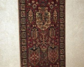 Wool Persian unidirectional prayer rug 53x27