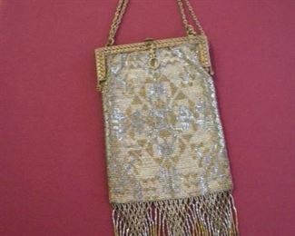Edwardian era beaded bag, made in France