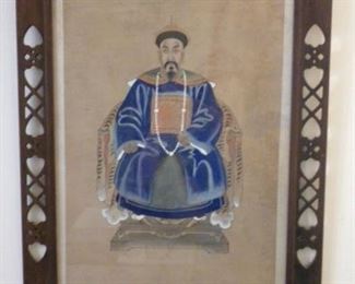 Chinese man in blue robe