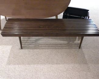 Mid Century Slat table/bench