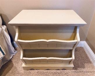 Side table, accent table, nightstand, magazine rack