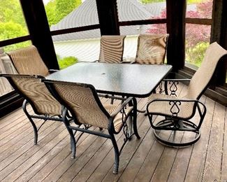 Patio set patio table and chairs