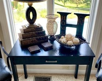 black desk table accent table sofa table console table