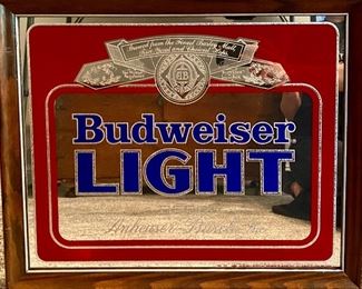 Beer advertising mirror bar mirror