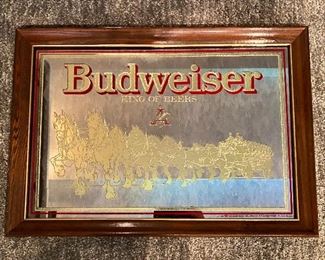 Beer advertising mirror bar mirror