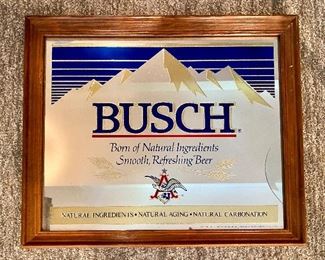 Beer advertising mirror bar mirror