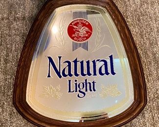 Beer advertising mirror bar mirror