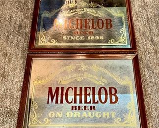 Beer advertising mirror bar mirror