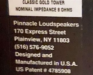 Pinnacle tower speakers 