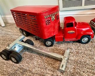 Vintage toy trucks 