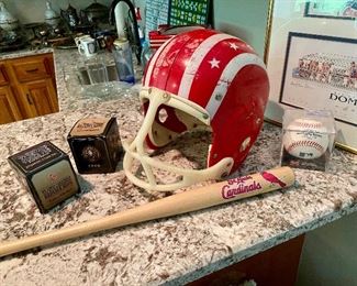 vintage helmet St. Louis Cardinals baseball replica World Series rings