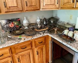 silver plate serving pieces 