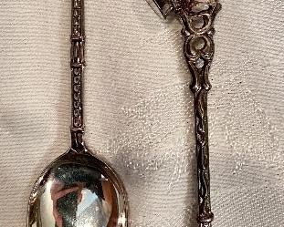 Cuckoo clock and beer stein souvenir spoons