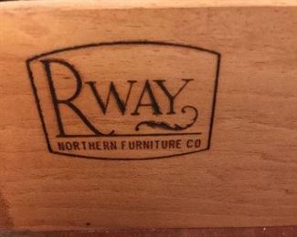 Rahway 5 item bedroom set.
Rahway is known for Craftmanship
and Quality. Active during early 1940’s and onward. Solid Mahogany.