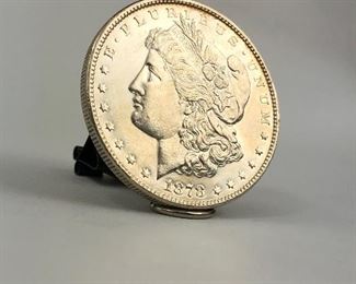 1878 Morgan Silver Dollar 7 Tail Feather