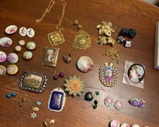 Necklaces, Earrings, Pins