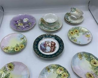 Porcelain Plates and Two Trios
