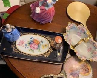 Royal Doulton Lady Mirrors and Scent Bottles