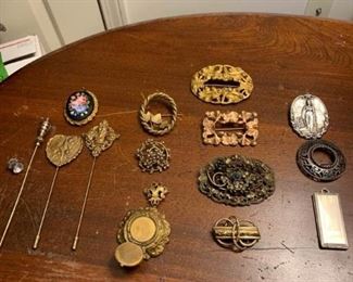 Sterling Pins, Copper, Hat Pins, and More