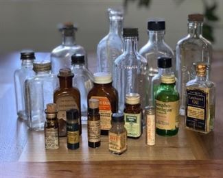 Instant collection of old medicine bottles. Various sizes and labels. All for $25