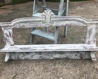 Distressed Antique Mantle, makes great 41" x 17" x 5" All wood. $89