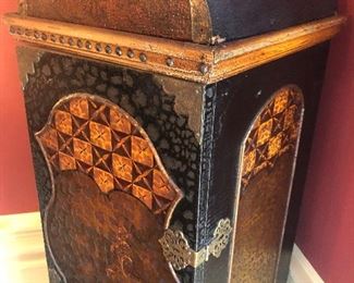 25% 0ff now $295 was $395 Antique Asian Pilaster Cabinet   H 66 in. x W 14.5 in. x D 15 in