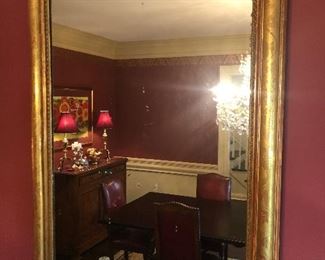 25% 0ff now $670 was $895 19th Century French Louis Philippe Mirror  Antiques on Old Plank Road  H 59 in. x W 38 in.