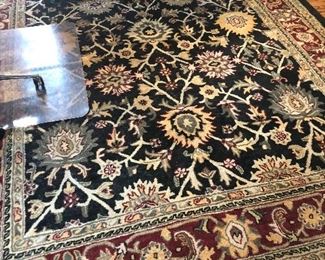 25% off now $260 was $345 Traditional Blue & Red Oriental Style Area Rug  100% Wool Pile   Made in India   8 ft.  X  11 ft.
