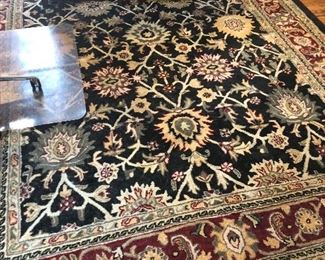 25% off now $260 was $345 Traditional Blue & Red Oriental Style Area Rug  100% Wool Pile   Made in India   8 ft.  X  11 ft.