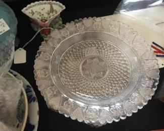 Large Lacy Glass plates