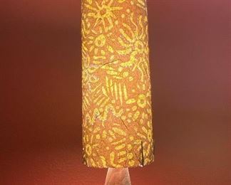 026 Tall Wood and Paper Shade Lamp 