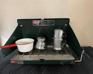035 Coleman Two Burner Stove and More 