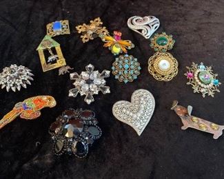 51Costume Jewelry Pins, Vintage and More