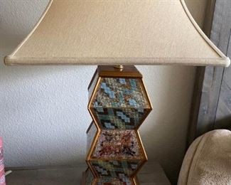 068 Mosaic Inspired Lamp 