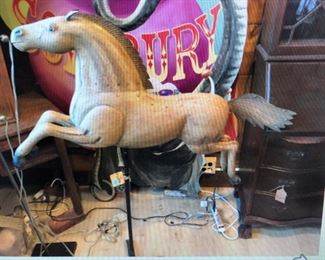 Painted Tin Horse Weathervane $700.00