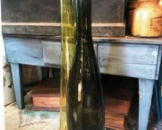2 Large Scale Elongated Bottles $130.00