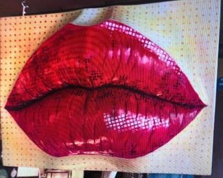 Pop Art 3D Lips Sculpture $425.00