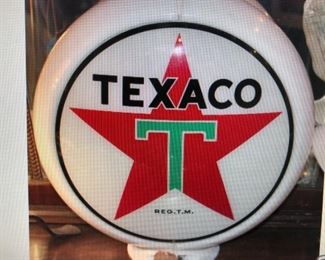 Texaco Gas Pump Globe $295.00